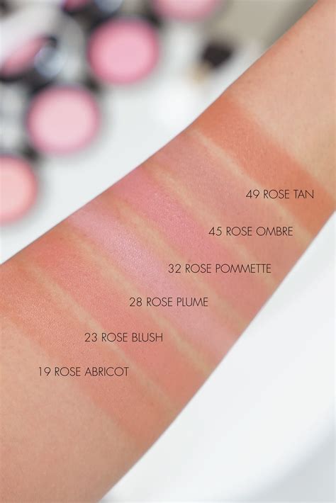 hermes blush swatches.